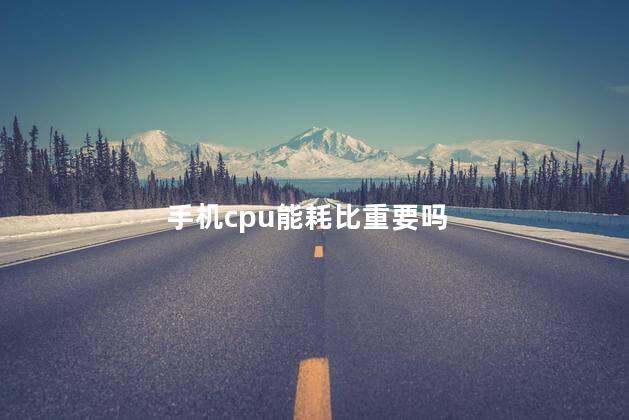 手机cpu能耗比重要吗