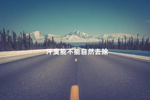 汗臭能不能自然去除