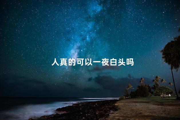 人真的可以一夜白头吗