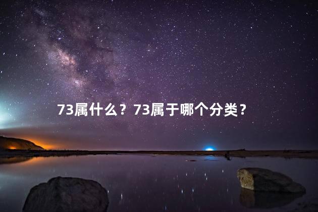 73属什么？73属于哪个分类？