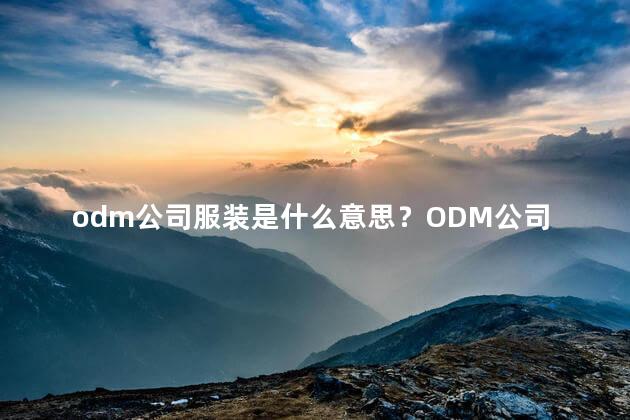 odm公司服装是什么意思？ODM公司服装的含义及解读