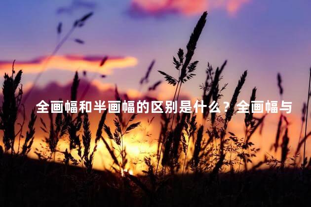 全画幅和半画幅的区别是什么？全画幅与半画幅相比有何差异？