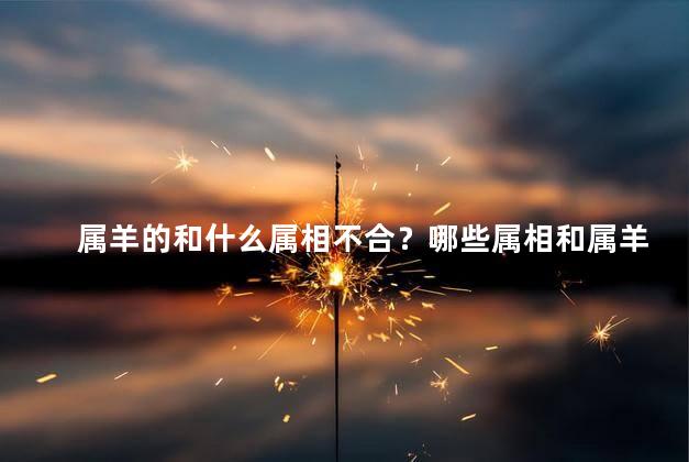 属羊的和什么属相不合？哪些属相和属羊不合适？